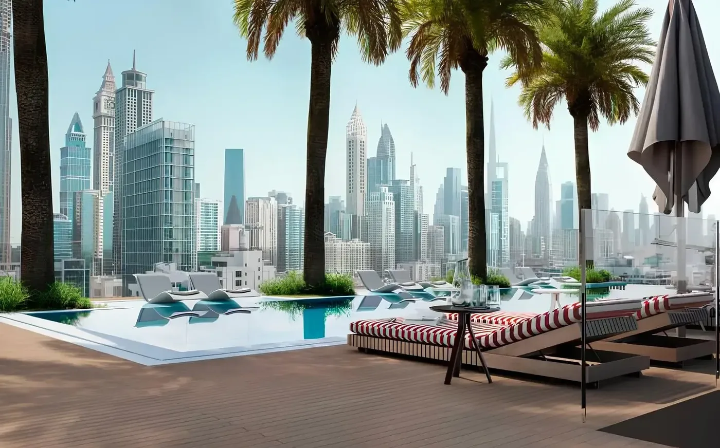 Pool Deck amenity image at Elemental 22