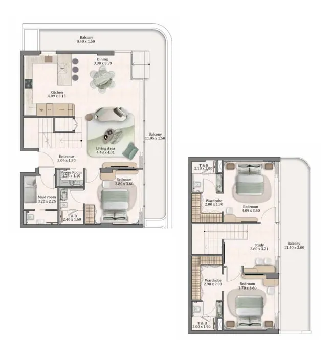 Main Realty Flow Residences floor plan