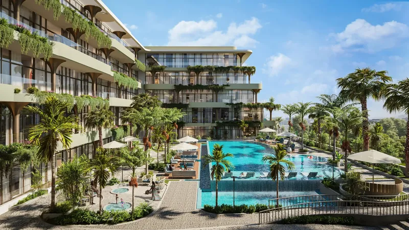 Exterior at Gardens 2 in Arjan Dubai