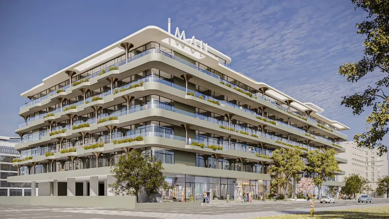 Exterior at Gardens 2 in Arjan Dubai