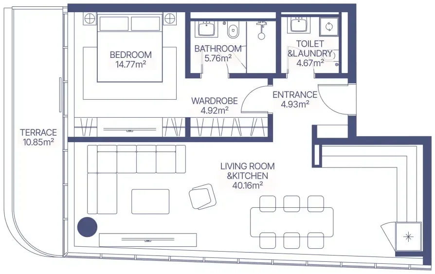 MIRA Developments Gianfranco Ferre Residences floor plan