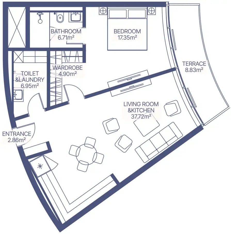 MIRA Developments Gianfranco Ferre Residences floor plan