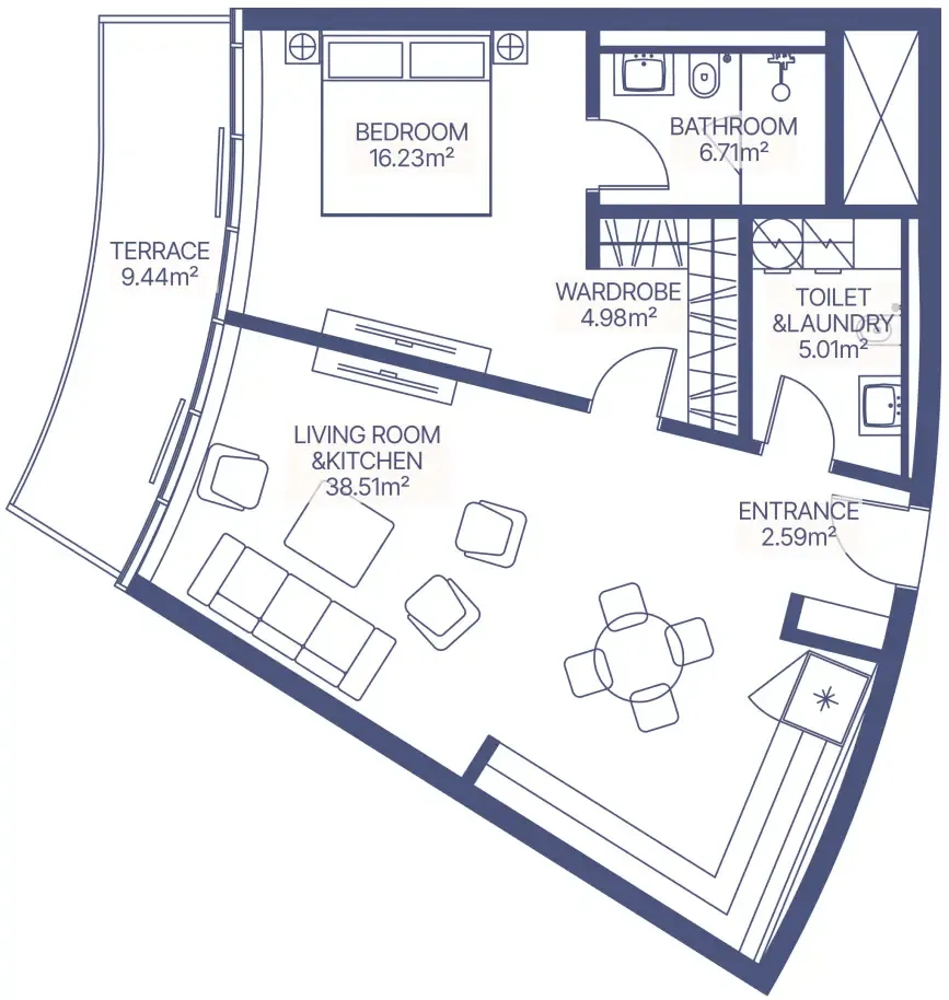 MIRA Developments Gianfranco Ferre Residences floor plan