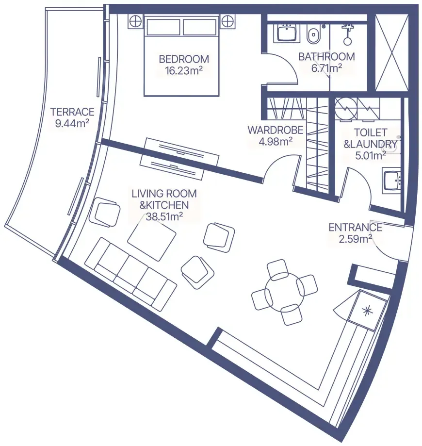 MIRA Developments Gianfranco Ferre Residences floor plan