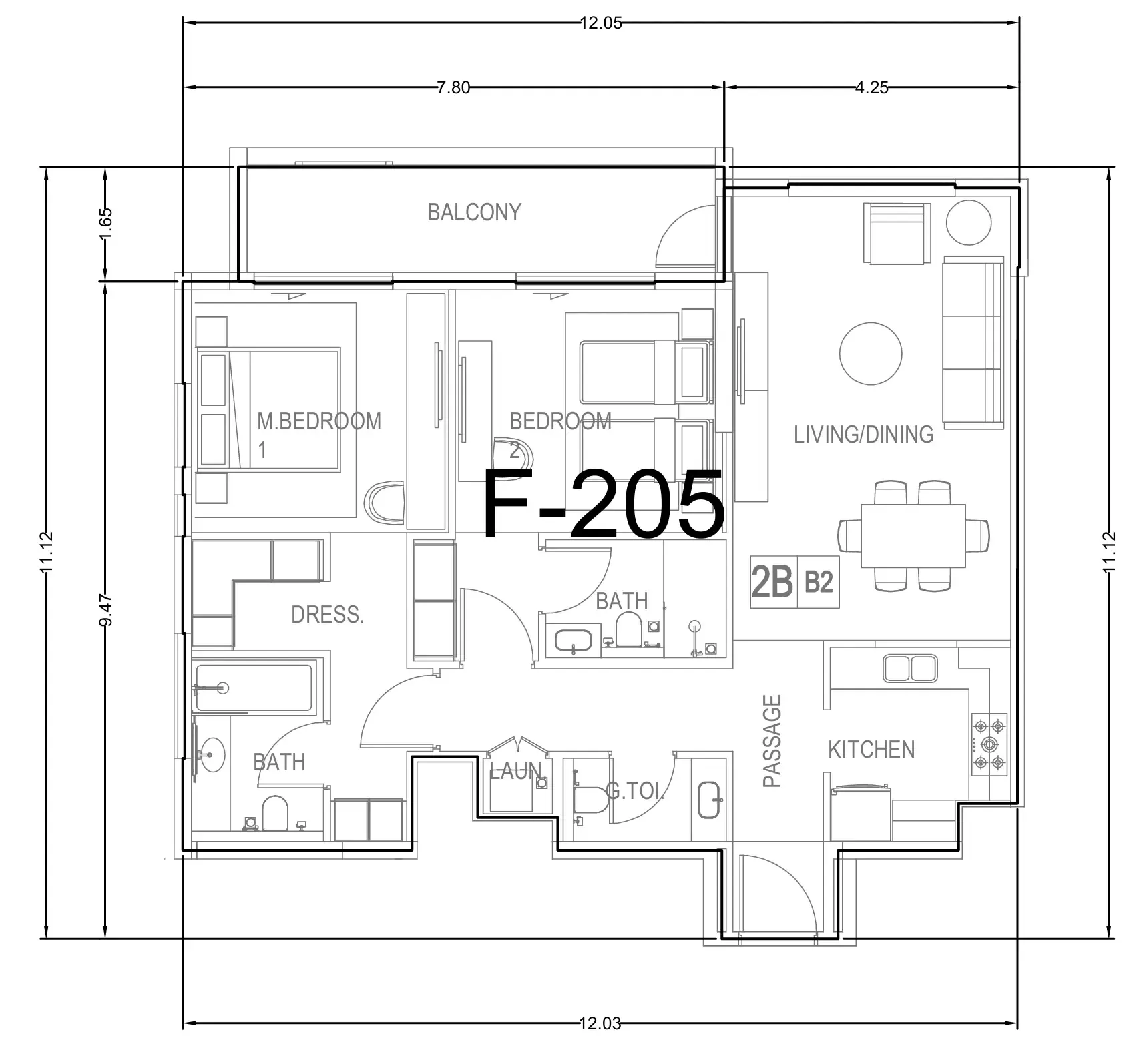 Wasl Hillside Residences floor plan