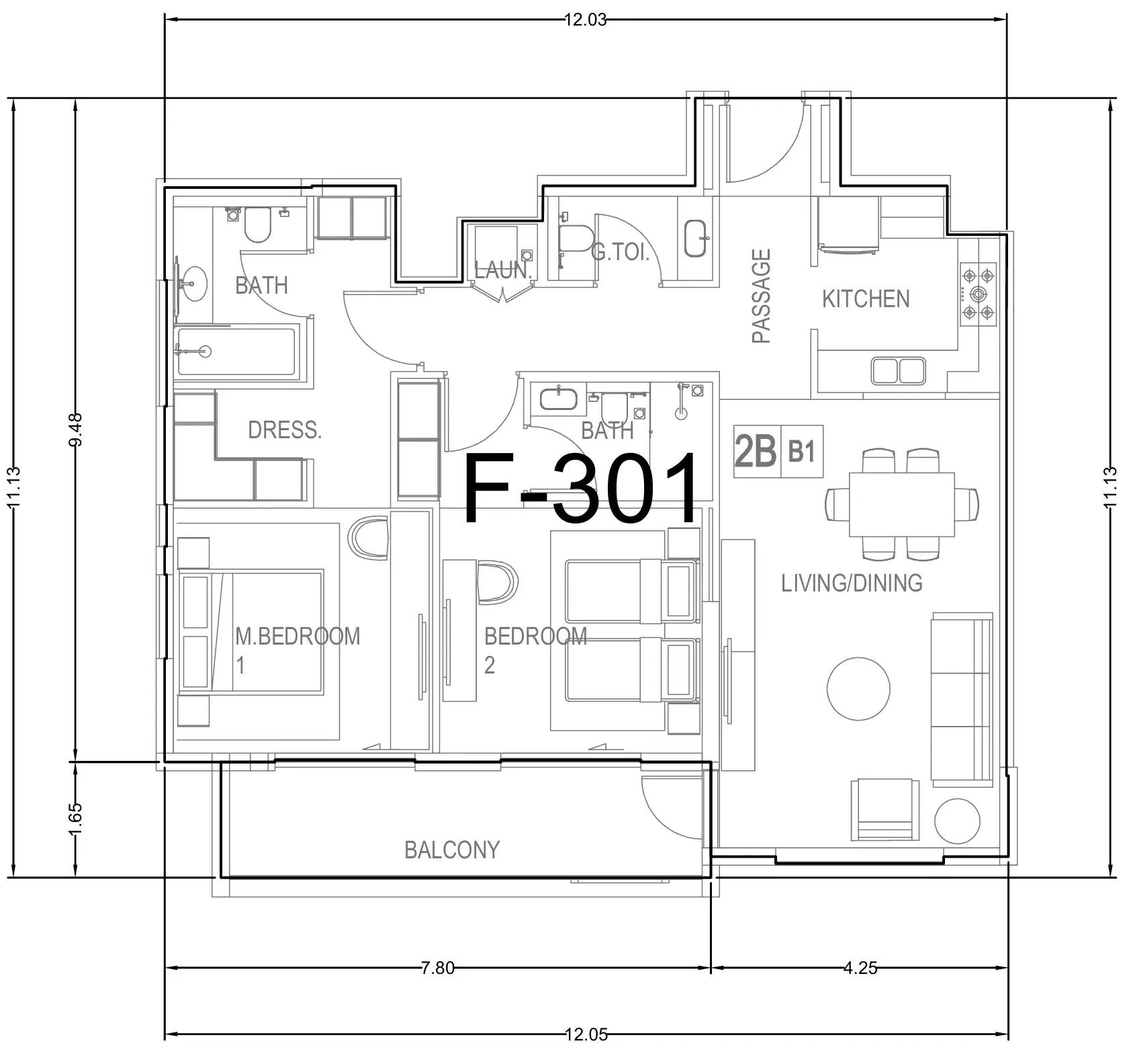 Wasl Hillside Residences floor plan