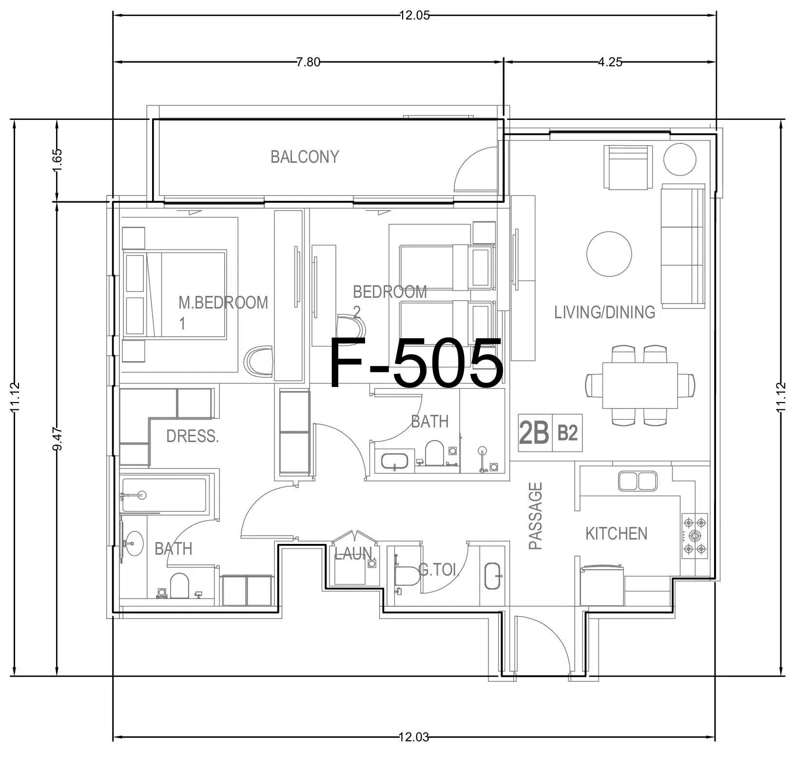 Wasl Hillside Residences floor plan