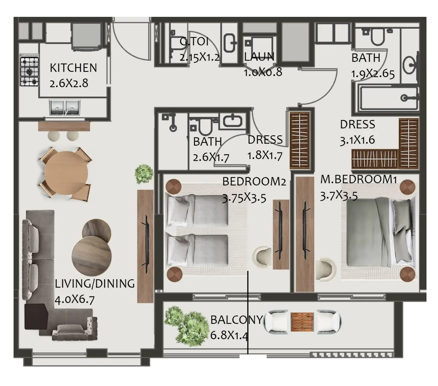 Wasl Hillside Residences floor plan