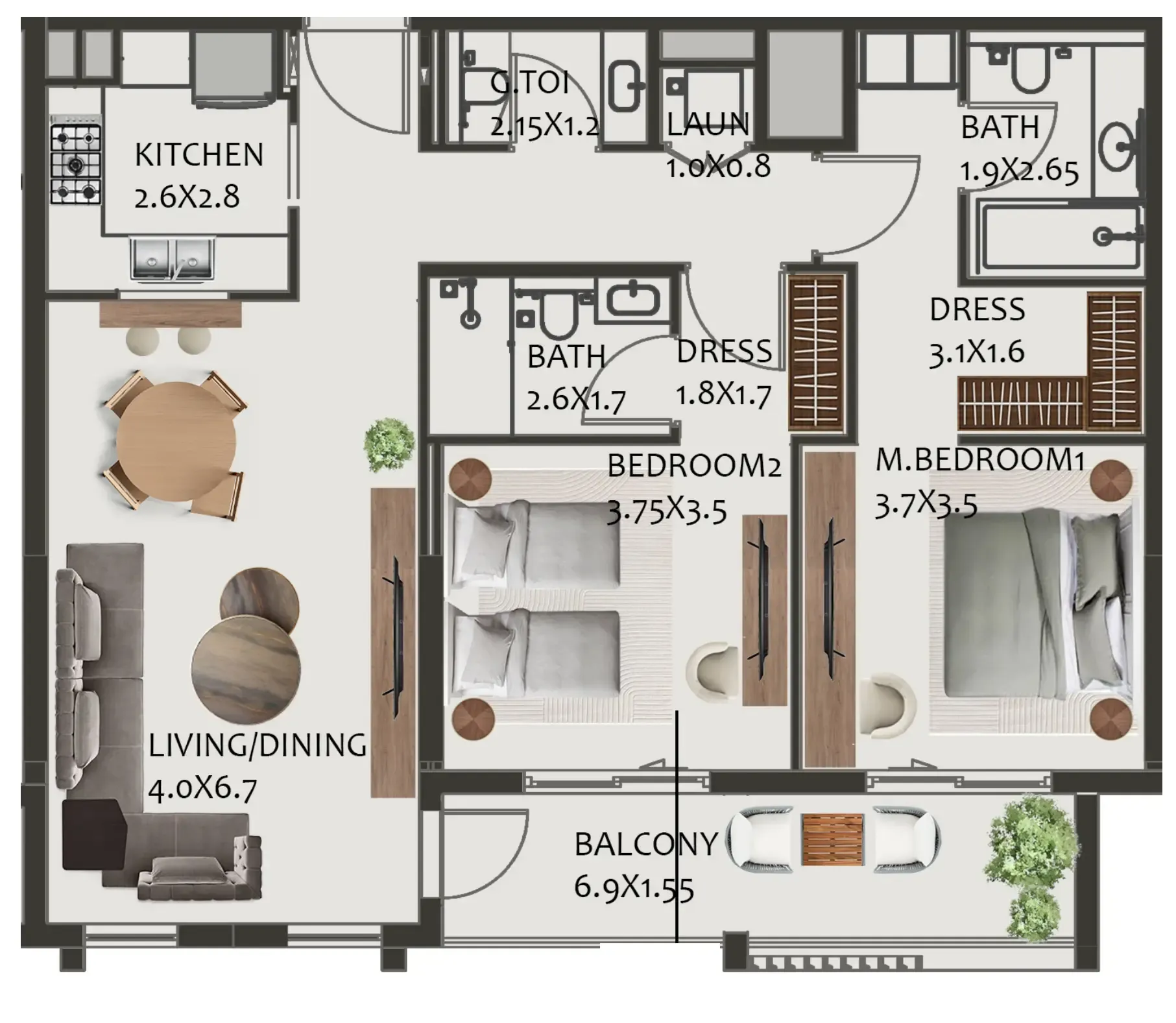 Wasl Hillside Residences floor plan