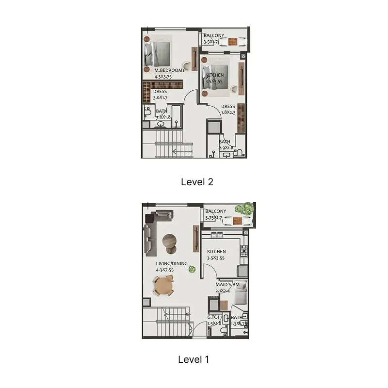 Wasl Hillside Residences floor plan