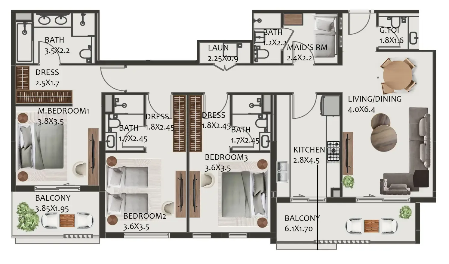 Wasl Hillside Residences floor plan