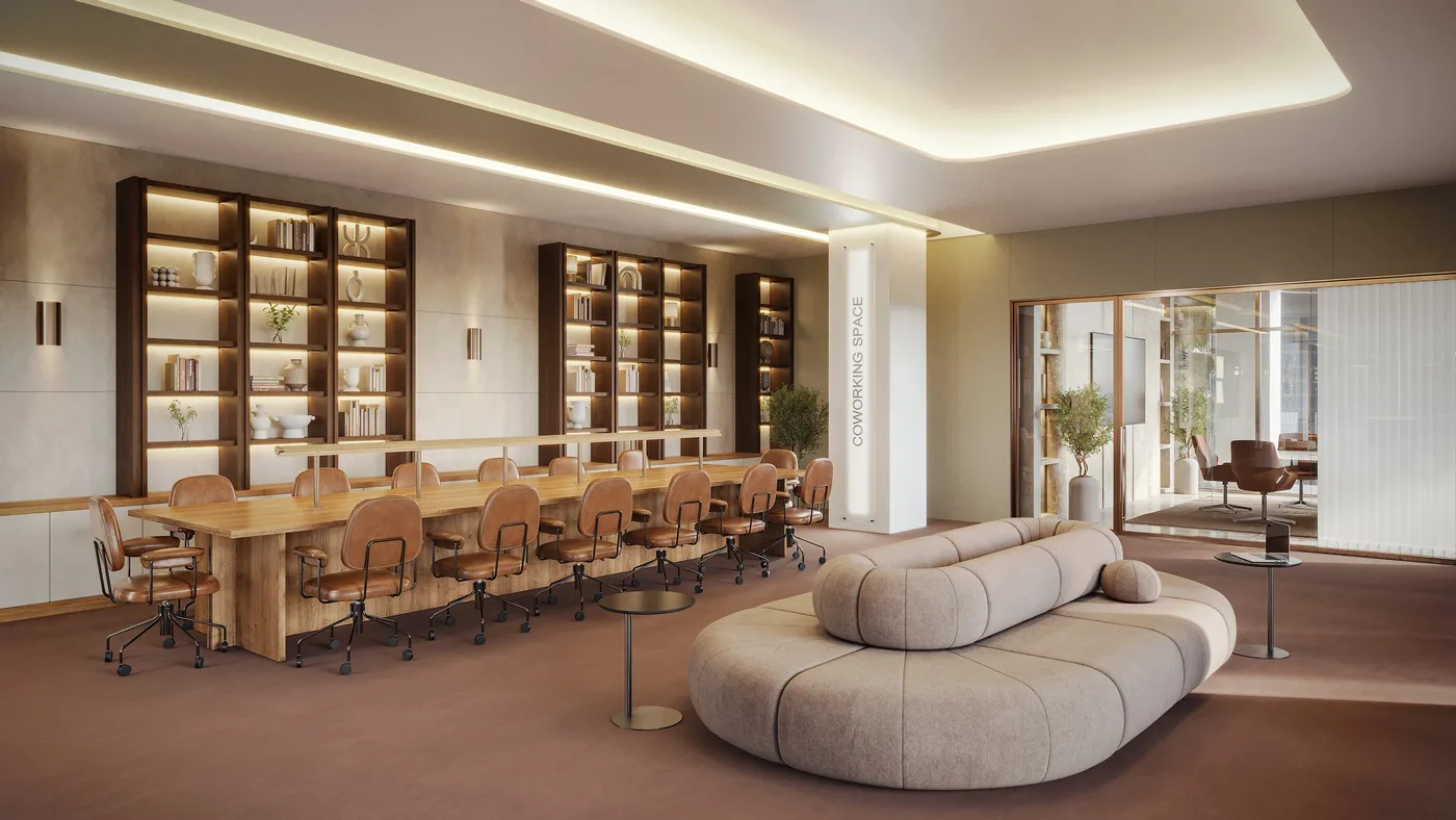 Co-working Space amenity image at HQ by Arista Properties