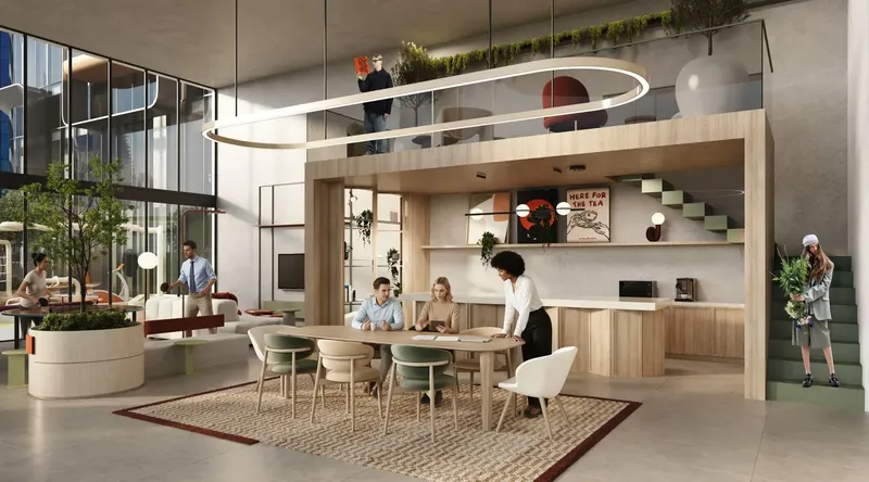 Interior at HQ by Rove in Business Bay Dubai