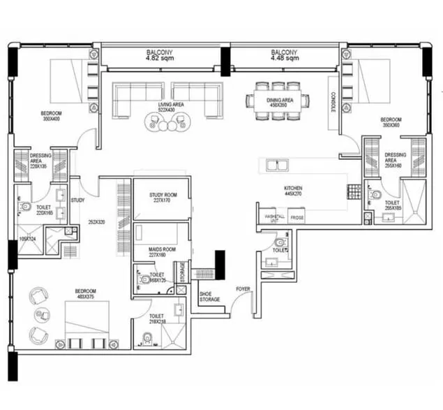 Galaxy Realty Jardin Astral floor plan