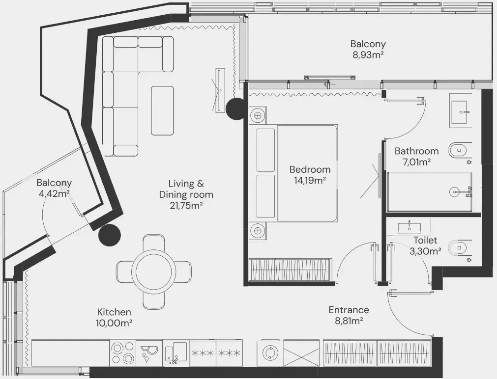 MIRA Developments John Richmond District floor plan