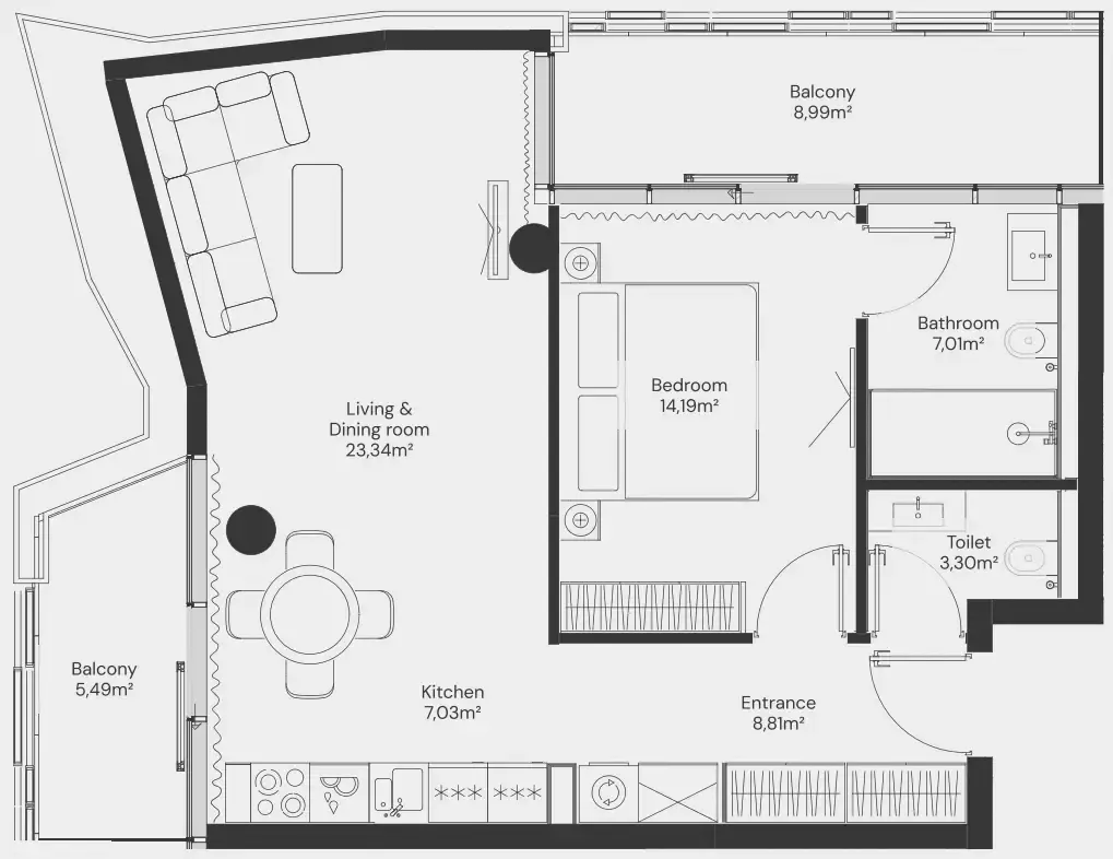 MIRA Developments John Richmond District floor plan