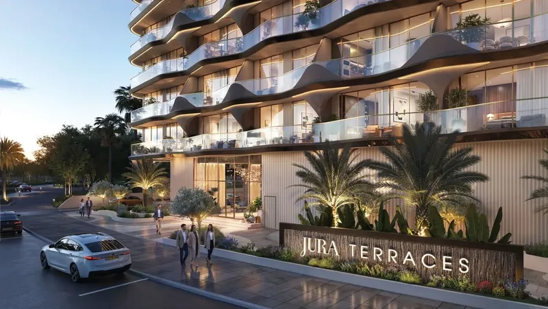 Exterior at Jura Terraces in Dubai Land Residence Complex Dubai