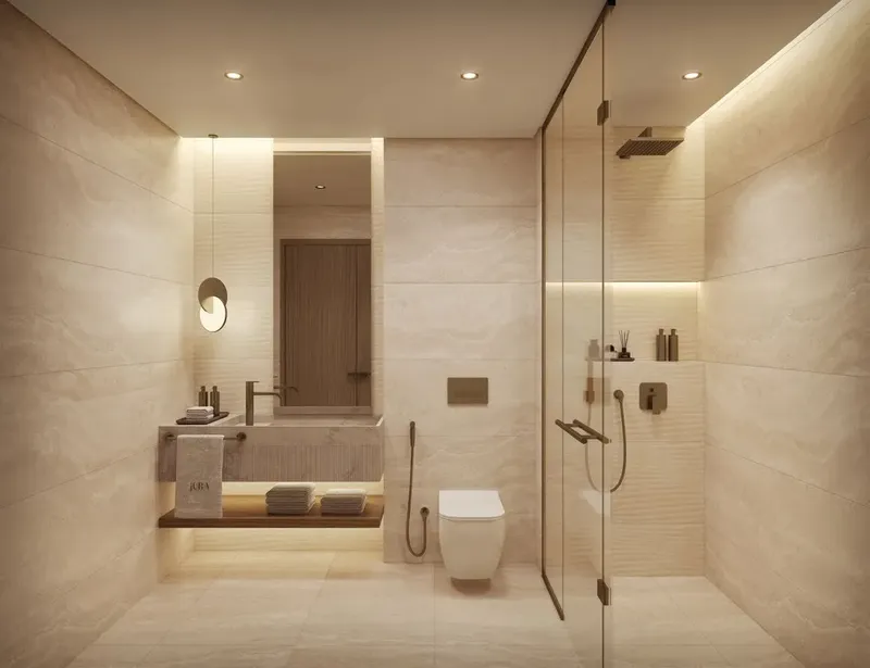 Interior at Jura Terraces in Dubai Land Residence Complex Dubai