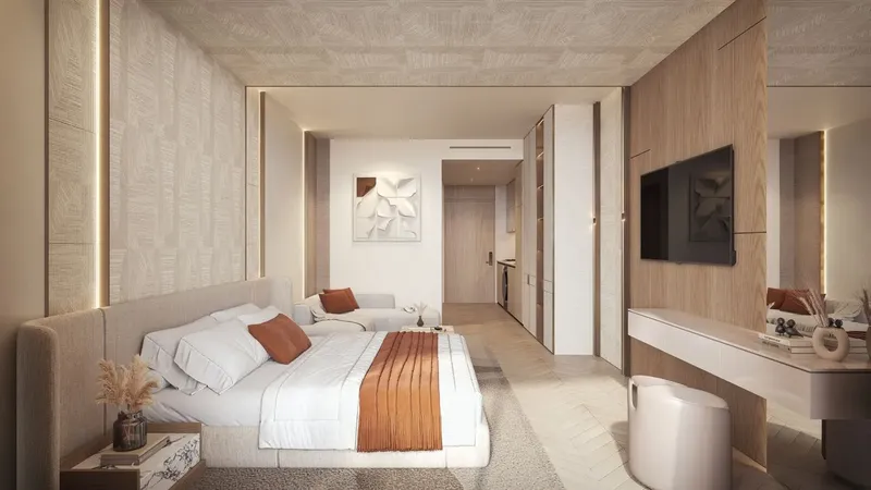 Interior at Jura Terraces in Dubai Land Residence Complex Dubai