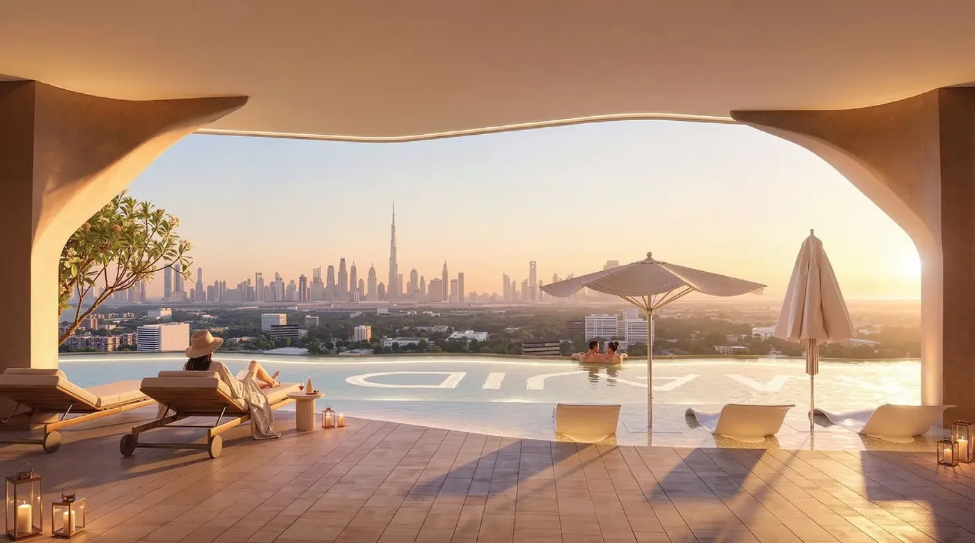 Skyline Infinity Pool amenity image at Jura Terraces