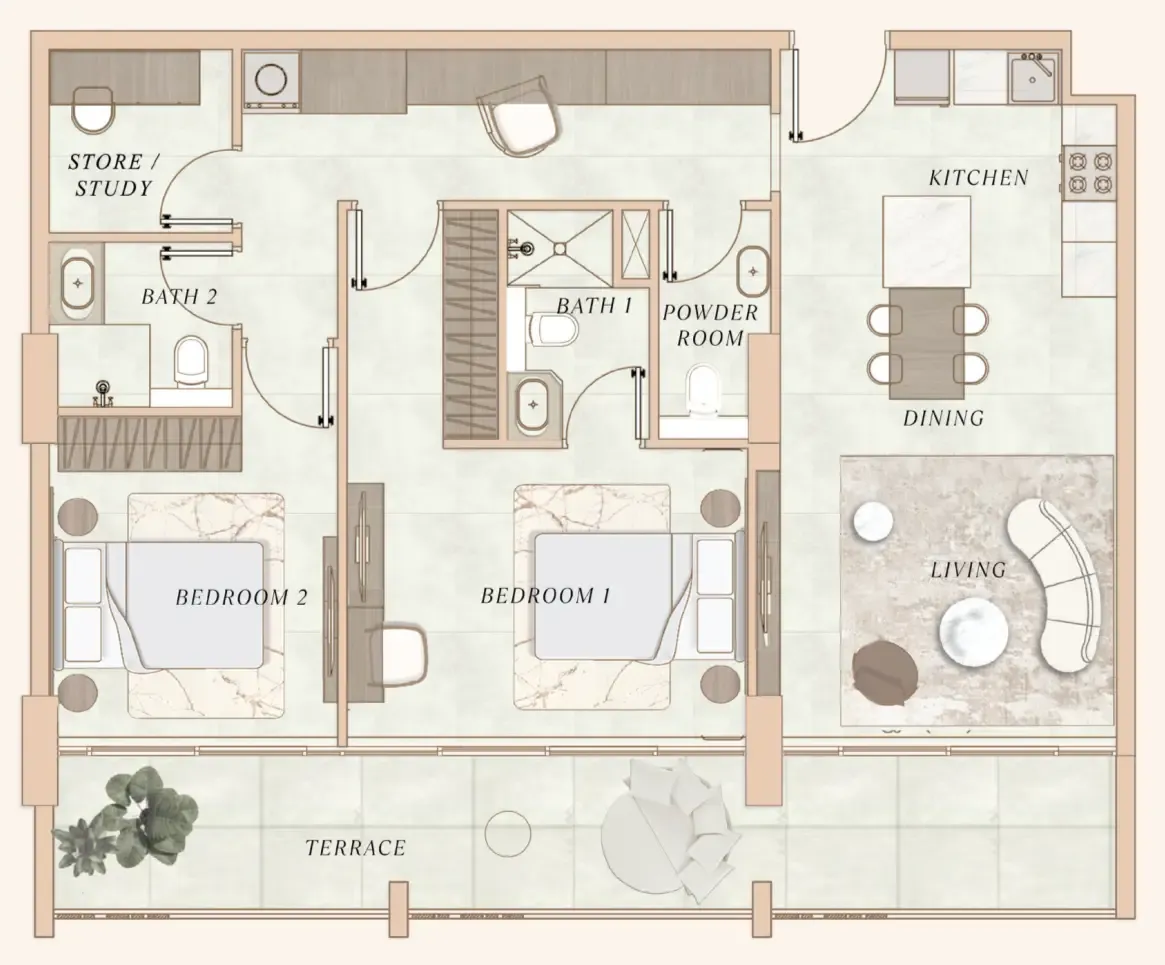 MAAIA Developers La Cle by MAAIA floor plan