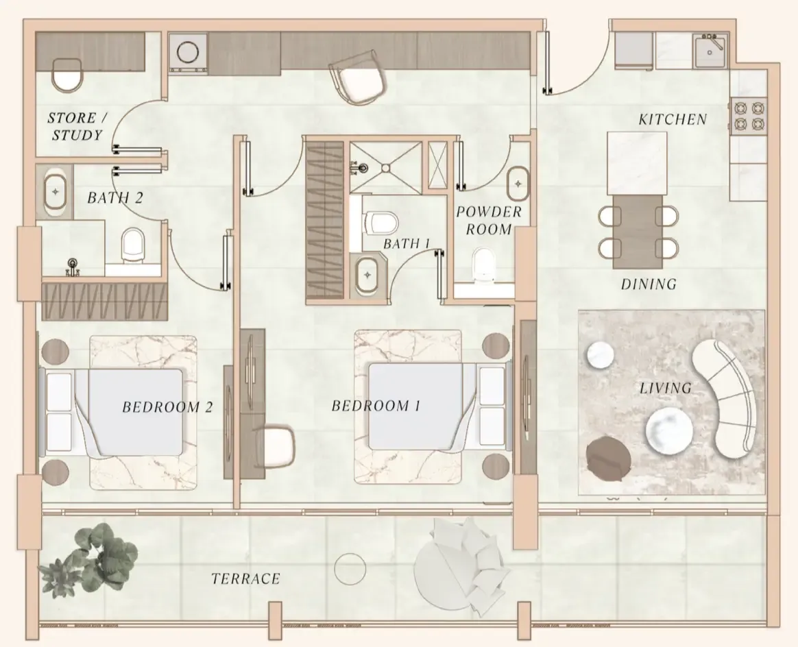 MAAIA Developers La Cle by MAAIA floor plan