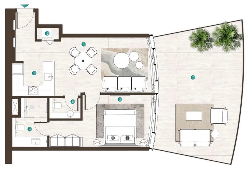 ARTE Developments La Mer by Elie Saab floor plan