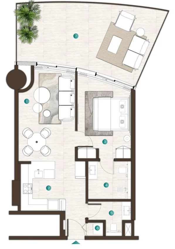 ARTE Developments La Mer by Elie Saab floor plan