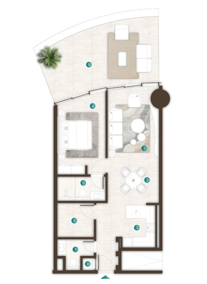 ARTE Developments La Mer by Elie Saab floor plan