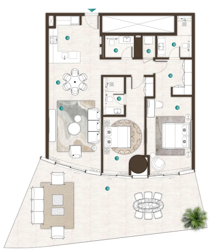 ARTE Developments La Mer by Elie Saab floor plan