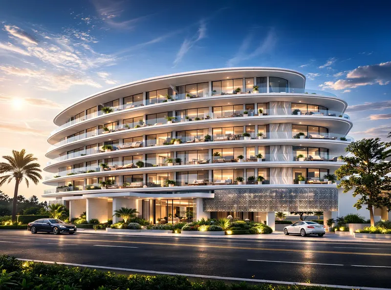 Exterior at Lincoln Star Residence 4 in Dubai South Dubai