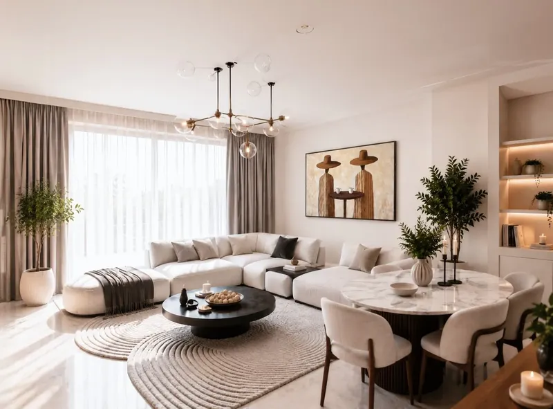 Interior at Novara Residence in Arjan Dubai