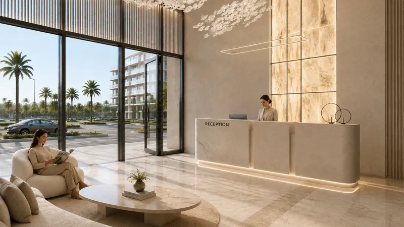 Lobby at Novara Residence in Arjan Dubai