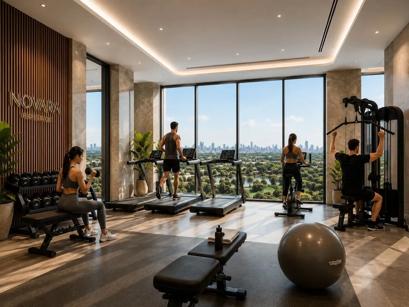 Fully Equipped Gym amenity image at Cavara 42