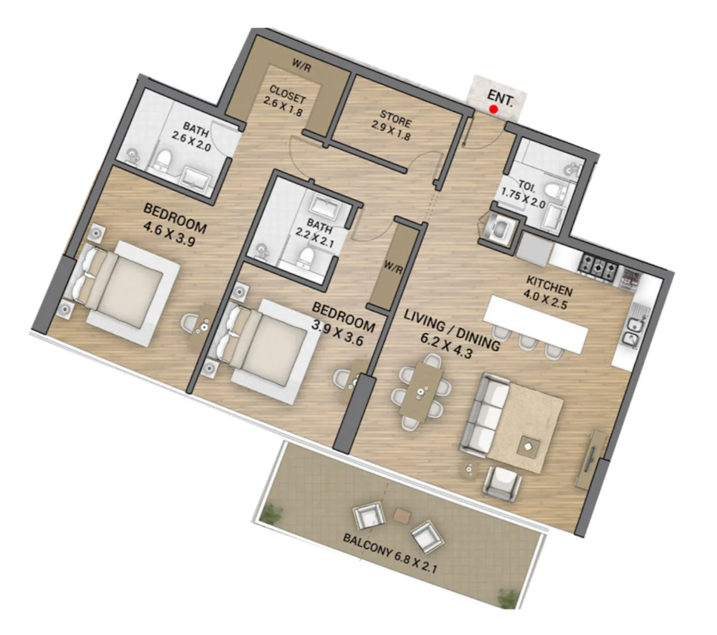 AAA Real Estate Development Ocean Tower floor plan