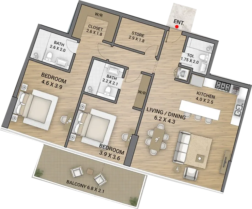 AAA Real Estate Development Ocean Tower floor plan