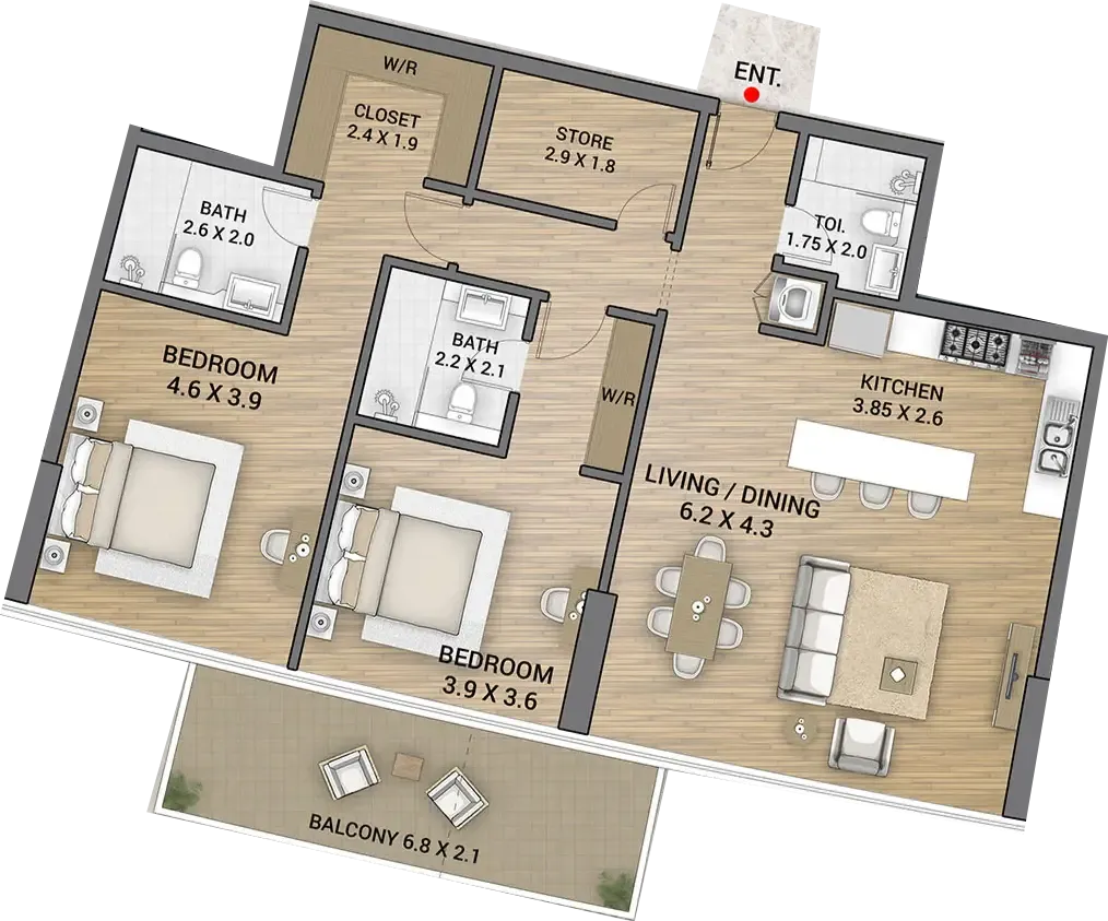 AAA Real Estate Development Ocean Tower floor plan