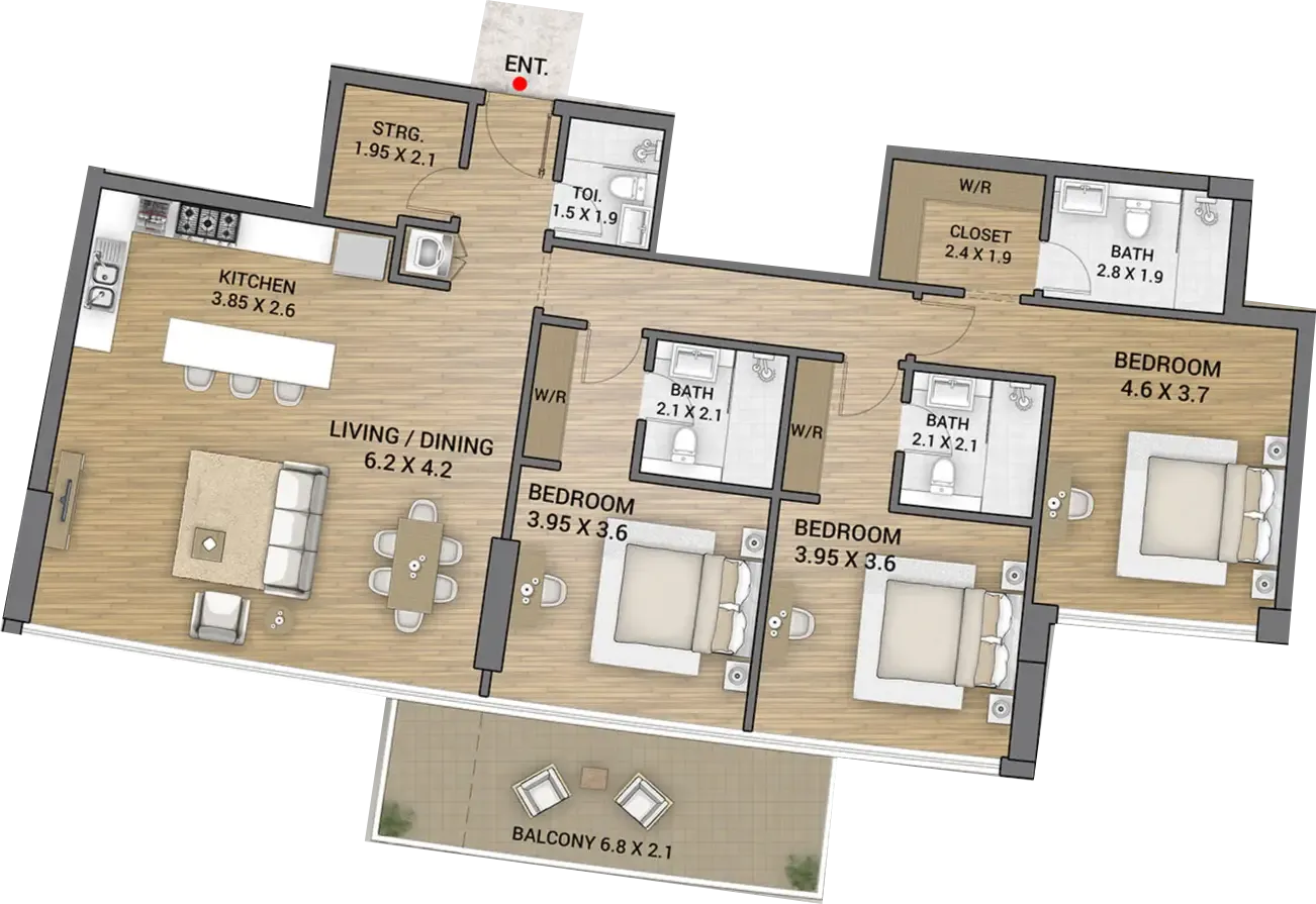 AAA Real Estate Development Ocean Tower floor plan