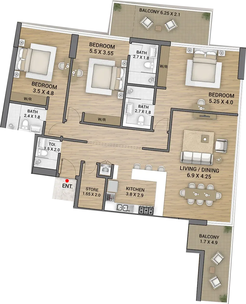 AAA Real Estate Development Ocean Tower floor plan