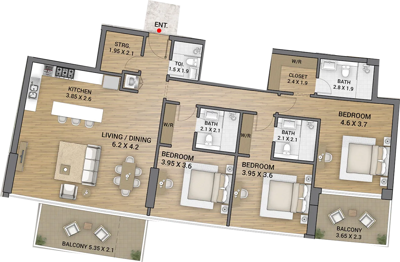 AAA Real Estate Development Ocean Tower floor plan