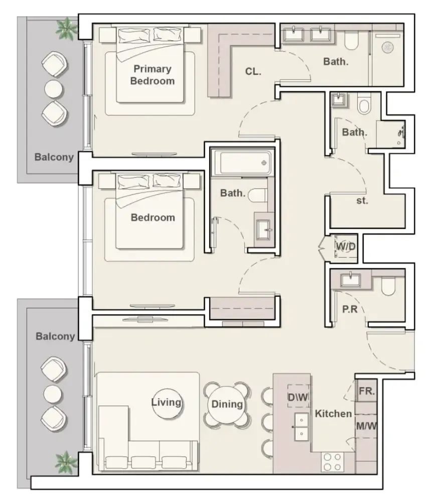Ellington Playa Del Sol floor plan