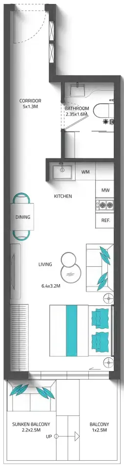 Reef Luxury Development Reef 996 floor plan