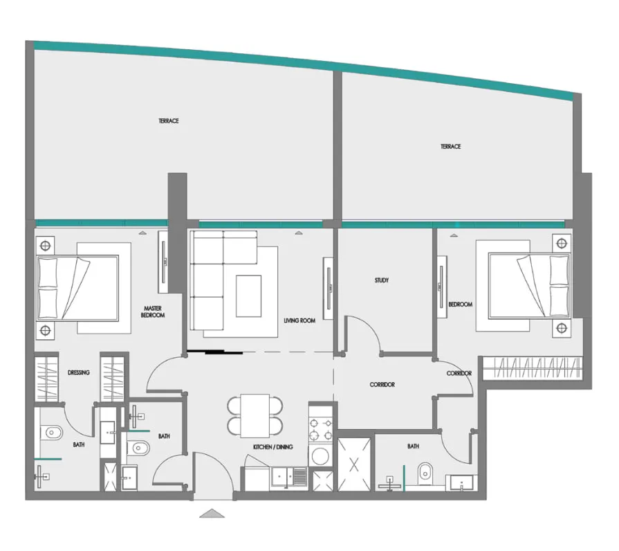 Samana Samana Greenfield 2 floor plan