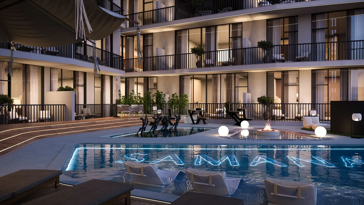Swimming Pool & Pool Deck amenity image at Samana Greenfield 2