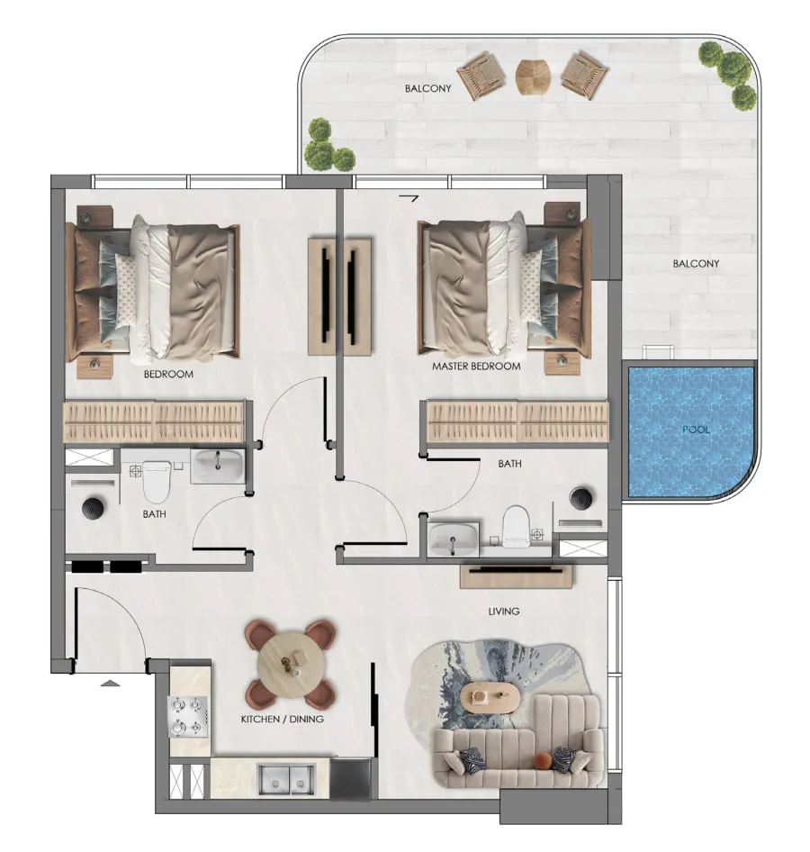Samana Samana Portside floor plan