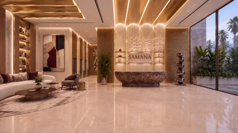 Lobby at Samana Portside in Jebel Ali Freezone Extension Dubai