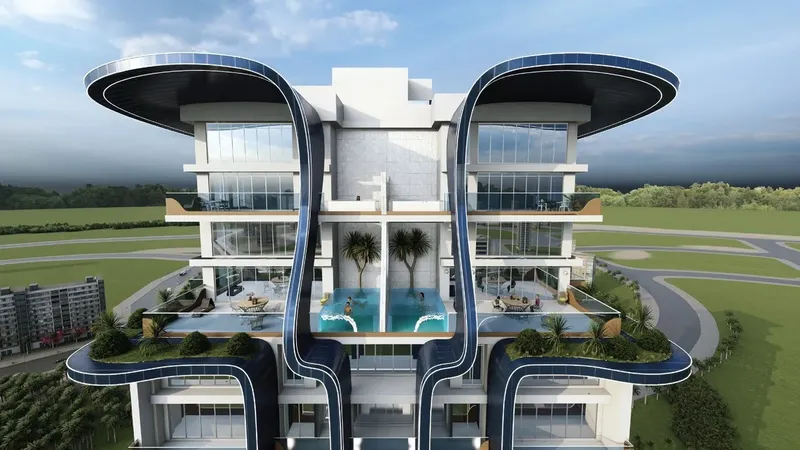 Exterior at Samana Waves in JVC (Jumeirah Village Circle) Dubai