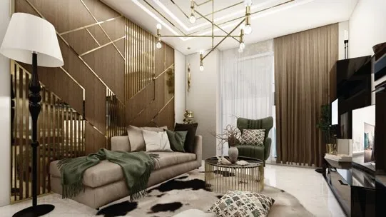 Interior at Samana Waves in JVC (Jumeirah Village Circle) Dubai