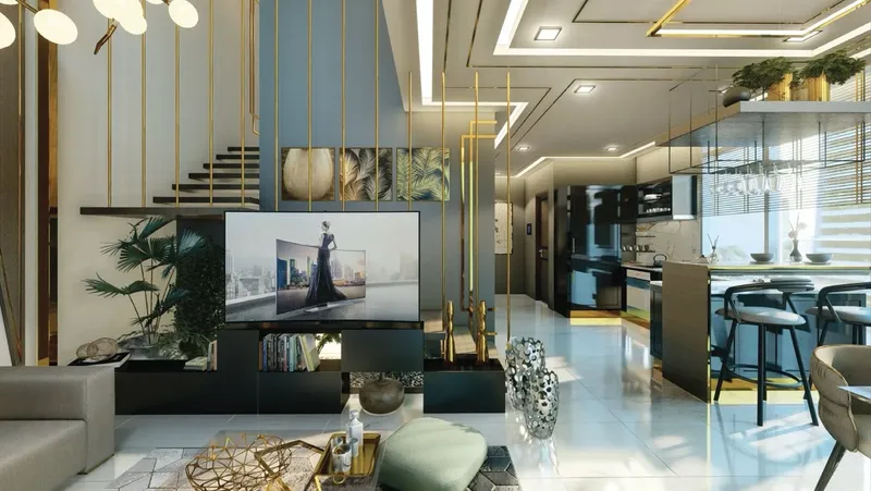 Interior at Samana Waves in JVC (Jumeirah Village Circle) Dubai