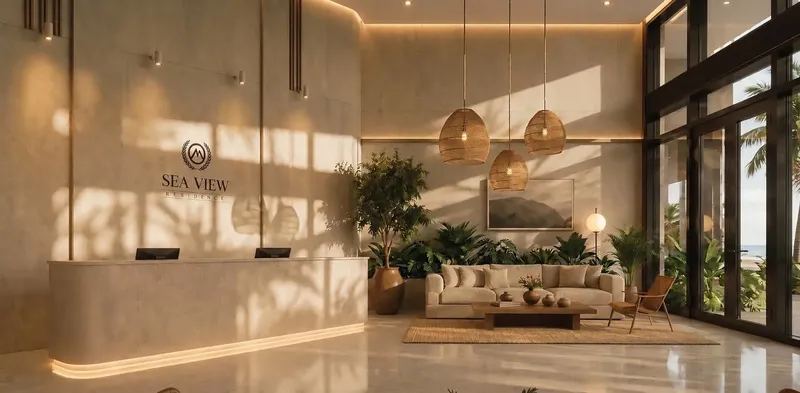 Lobby at Sea View Residence in Dubai Islands Dubai